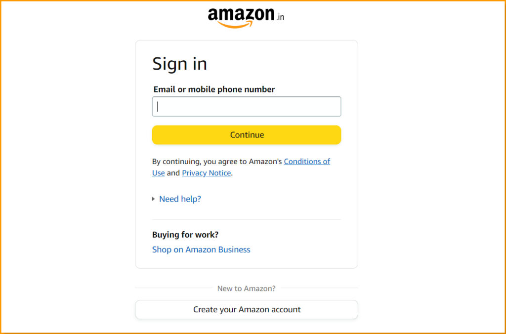 Amazon-Sign-In