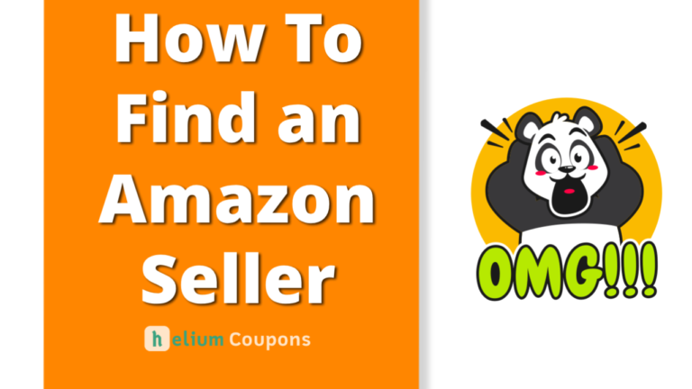 How To Find an Amazon Seller