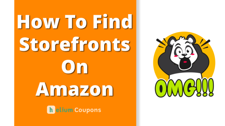 How to find storefronts on amazon