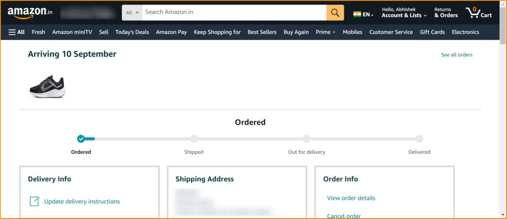 Amazon Track-Package